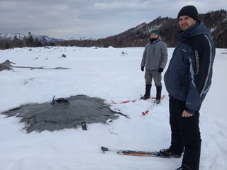 Вулканологи Института провели зимнее обследование Южно-Сахалинского грязевого вулкана